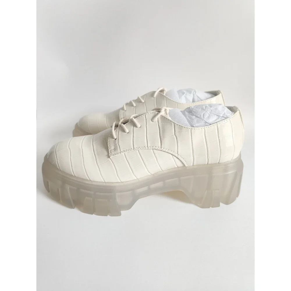 New Chinese Laundry Oxfords 9 Platform Jelly Y2k Lug Sole Dolls Kill Hot Topic